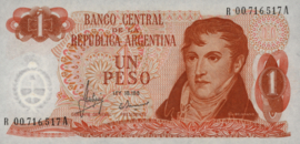 Argentina P287 1 Peso 1970-73 (No date) REPLACEMENT