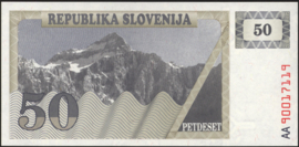 Slovenia   P5 50 Tolarjev 1990