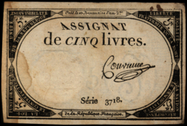 France - Domaines Nationaux  PA76.026/100.Convieme 5 Livres 1793