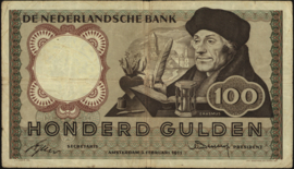 Netherlands PL102/AV085 100 Gulden 1953