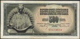 Joegoslavië  P84/B413 500 Dinara 1970