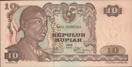Indonesië P105 10 Rupiah 1968