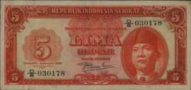 Verenigde Staten van Indonesië RIS 1950  P36 5 Rupiah 1950