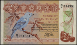 Suriname PLS18.1.c 2 1/2 Gulden 1985