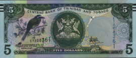 Trinidad en Tobago  P47 5 Dollars 2006 (No date)