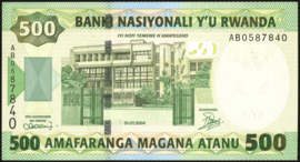 Rwanda  P30.c 500 Francs 2008