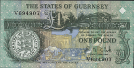 Guernsey  P52.c 1 Pound 1991 (No date)