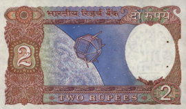India  P79 2 Rupees 1988 (No date)