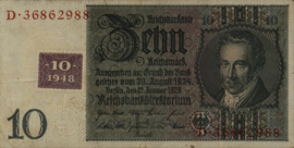 East Germany   P4 10 Reichsmark 1948