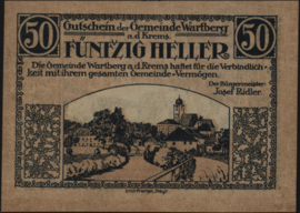 Austria - Emergency issues - Wartberg an der Krems KK.:1141 50 Heller 1920