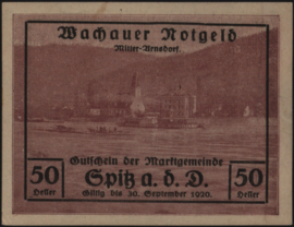 Austria - Emergency issues - Wachauer Notgeld KK. 1122 50 Heller 1920 (No date)