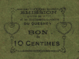 France - Emergency - Le Quesnoy JPV-59.3134 10 Centimes 1915