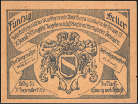 Oostenrijk - Noodgeld - Wieselburg KK1231.g 50 Heller 1920 (No date)