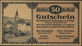 Oostenrijk - Noodgeld - St. Georgen a.d. Leys KK: 887 50 Heller 1921
