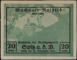 Oostenrijk - Noodgeld - Wachauer Notgeld KK. 1122 20 Heller 1920 (No date)