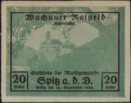 Austria - Emergency issues - Wachauer Notgeld KK. 1122 20 Heller 1920 (No date)