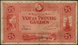 Nederland  PL58.c1.b 25 Gulden 1921