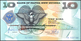 Papua New Guinea P17.A 10 Kina 1998