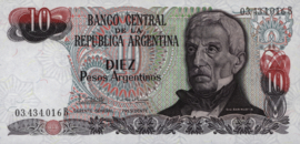 Argentina P313 10 Pesos Argentinos 1983-84 (ND)