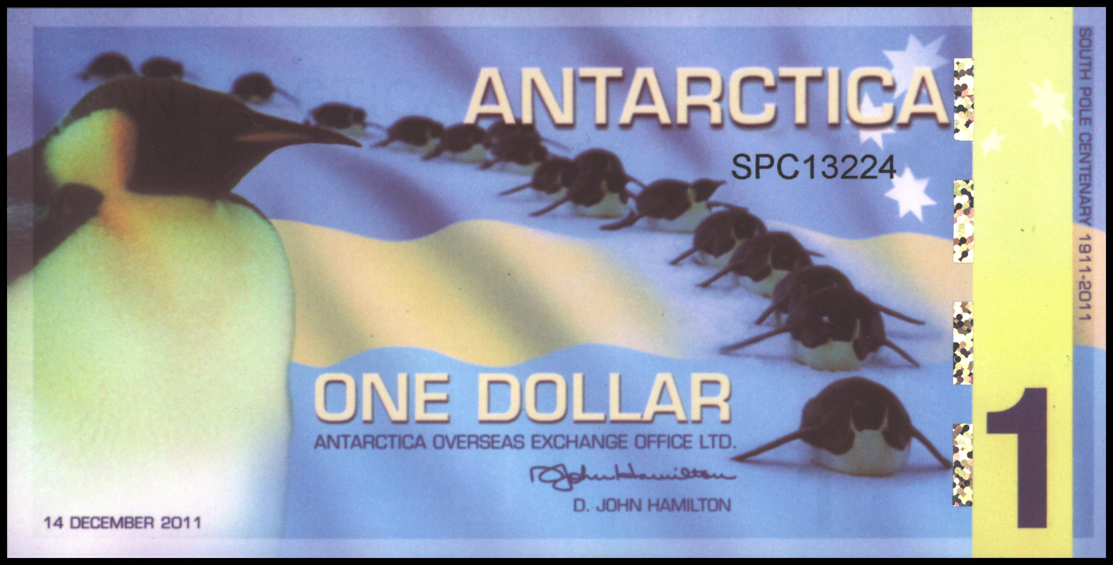 Antarctica FANT-ANT4-01-2011.a 1 Dollar 2011