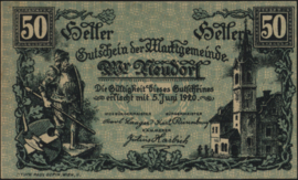 Oostenrijk - Noodgeld - Wiener Neudorf KK: 1229.Ia 50 Heller 1920
