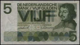 Nederland  PL22.c1 5 Gulden 1966 PROEF