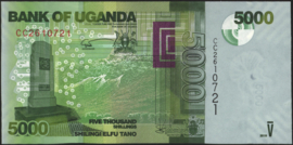 Oeganda P51 5.000 Shillings 2010-2019