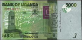 Oeganda  P51 5.000 Shillings 2010-2019