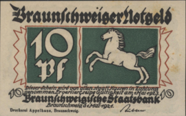 Duitsland - Noodgeld - Braunschweig Grab/Mehl.:155.4.a 10 Pfennig 1921