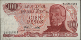 Argentina P302.a 100 Pesos 1976-78 (No date)