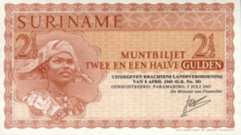Suriname PLS17.2.b 2 1/2 Gulden 1967