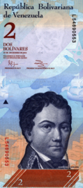 Venezuela  P88 2 Bolivares 2012