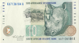 Zuid Afrika P123.a 10 Rand 1993-99 (No date)