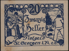 Oostenrijk - Noodgeld - St. Georgen im Attergau KK888 20 Heller 1920