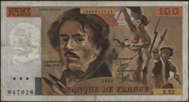 Frankrijk P154 100 Francs 1981
