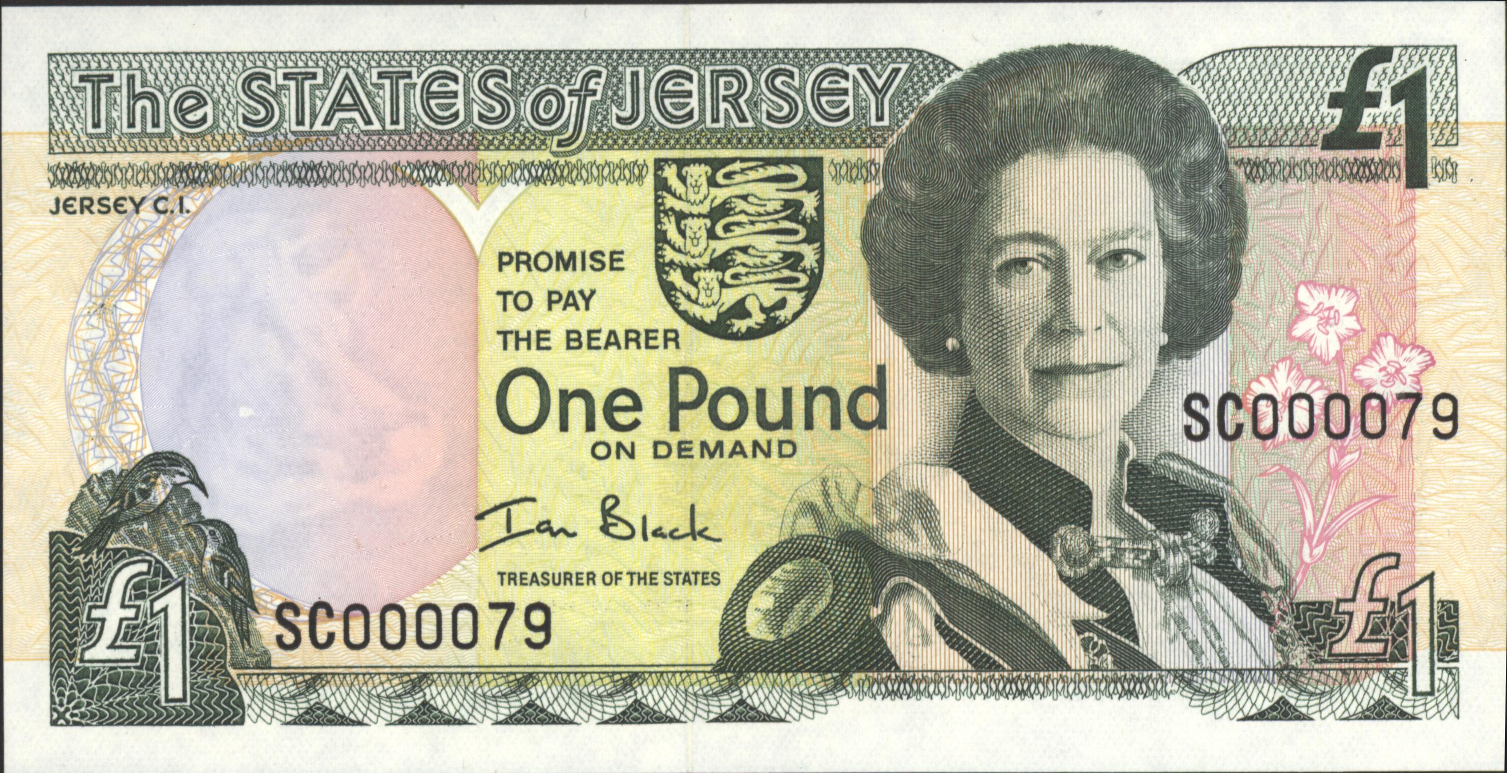 Jersey  P26.b 1 Pound 1993-2000 (No date)