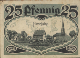 Germany - Emergency issues - Herzlake Grab/Mehl.:605.1 25 Pfennig 1921