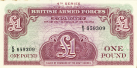 Engeland, Militaire uitgaven PM36 1 Pound ND (1962)