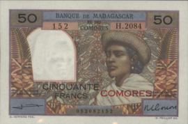 Comores   P2.b 50 Francs 1962-'63 (No date)