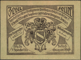 Oostenrijk - Noodgeld - Wieselburg KK1231.a 10 Heller 1920 (No date)