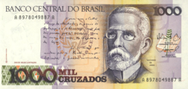 Brazil P213 1,000 Cruzados 1987-1988 (No Date)