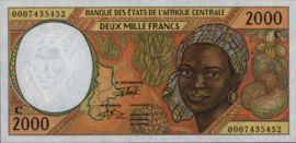 Congo Republiek (Brazzaville) P103C 2.000 Francs 2000