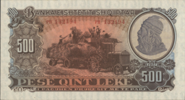 Albania  P31.a 500 Leke 1957