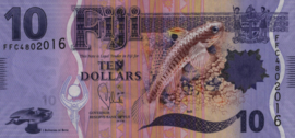 Fiji P116 10 Dollars 2013