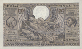België P112 100 Francs / 20 Belgas 1941-1943