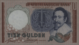 Netherlands  PL45/AV036 10 Gulden 1953