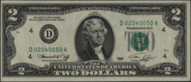 United States of America (USA) P461.ERROR 2 Dollars 1976