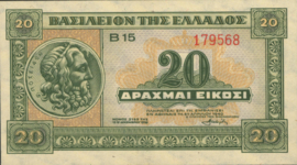 Griekenland  P315 20 ΔΡΑΧΜΑΙ / Drachmes / Drachmai 1940