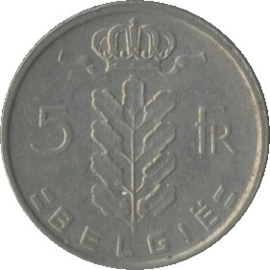 België KM135.1 5 Franks 1948-1981