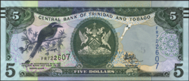Trinidad en Tobago P47.c 5 Dollars 2006
